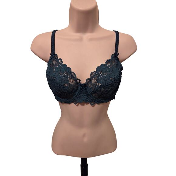 Adore Me Other - Adore Me NWT Deep Teal Lace Unlined Bra - Size 34D